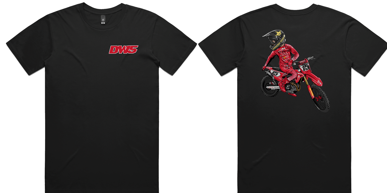 Ride Red Black Tee – Deano Merch